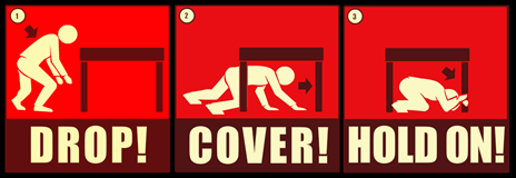 Drop! Cover! Hold On!