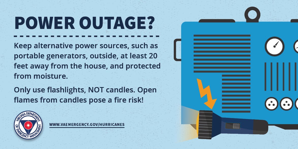 Hurricanes Power Outage Safety VDEM