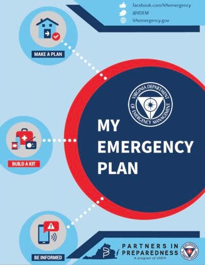 Cover page: My Emergency Plan